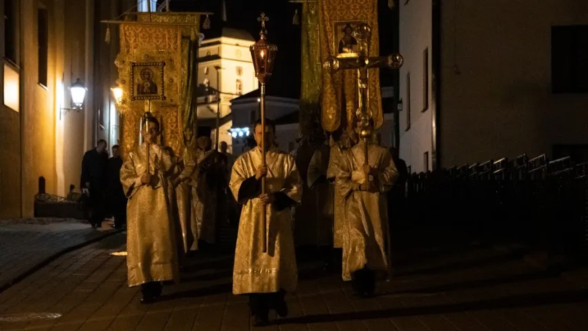 Велікодная ўсяночная ў Свята-Духавым саборы ў Мінску 