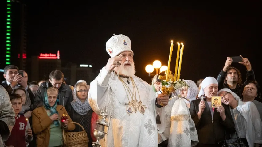 Велікодная ўсяночная ў Свята-Духавым саборы ў Мінску 