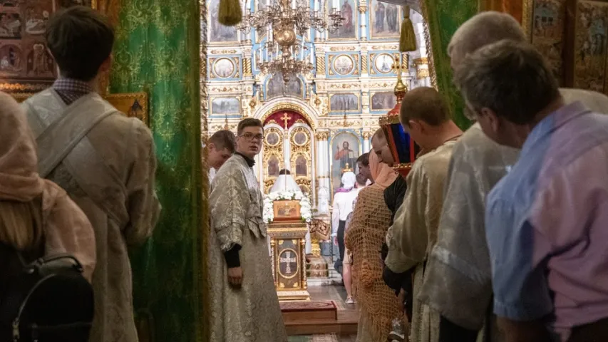 Велікодная ўсяночная ў Свята-Духавым саборы ў Мінску 