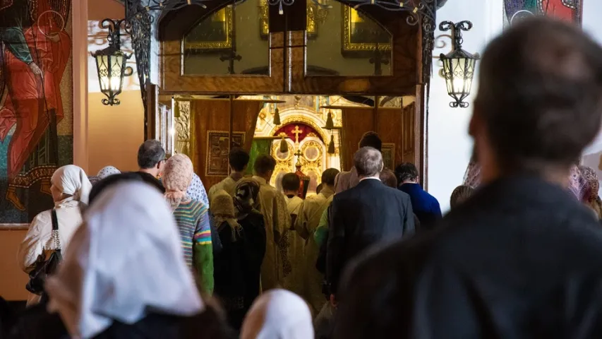 Велікодная ўсяночная ў Свята-Духавым саборы ў Мінску 