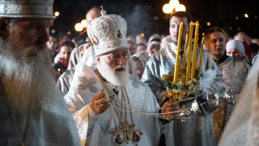 Велікодная ўсяночная ў Свята-Духавым саборы ў Мінску 