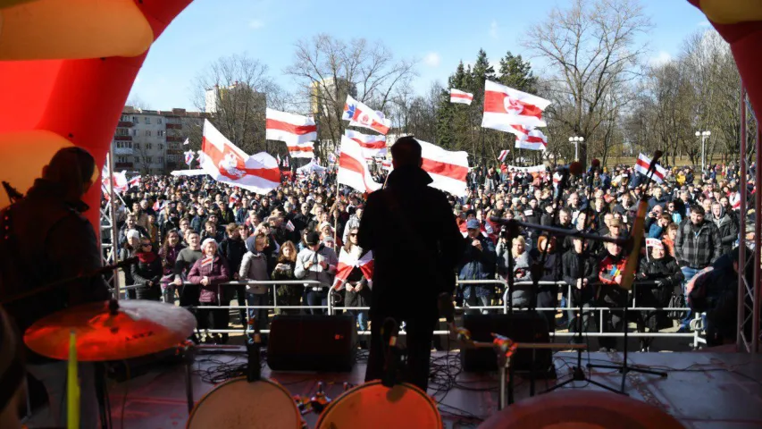 Зміцер Дашкевіч затрыманы пасля прамовы на святкаванні Дня Волі ў Мінску