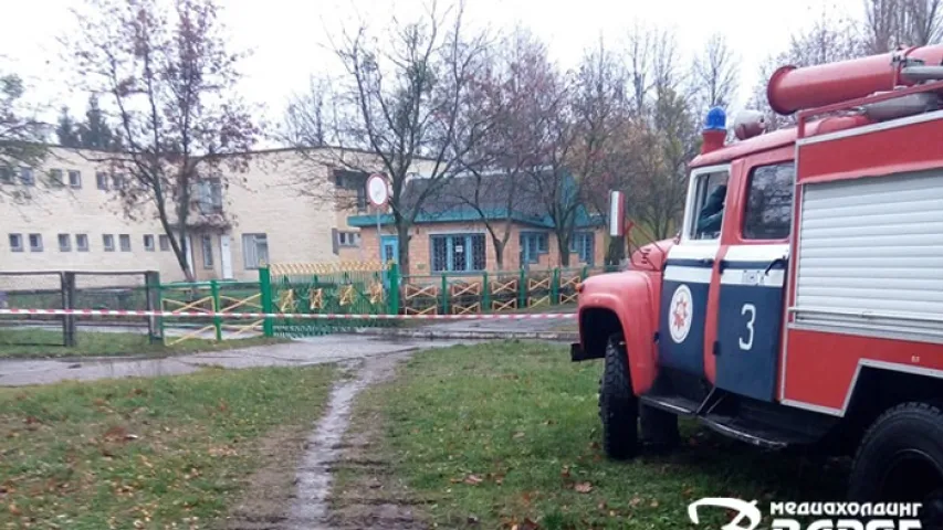 У пінскі дзіцячы садок з зямлёй прывезлі снарад часоў вайны (фота)