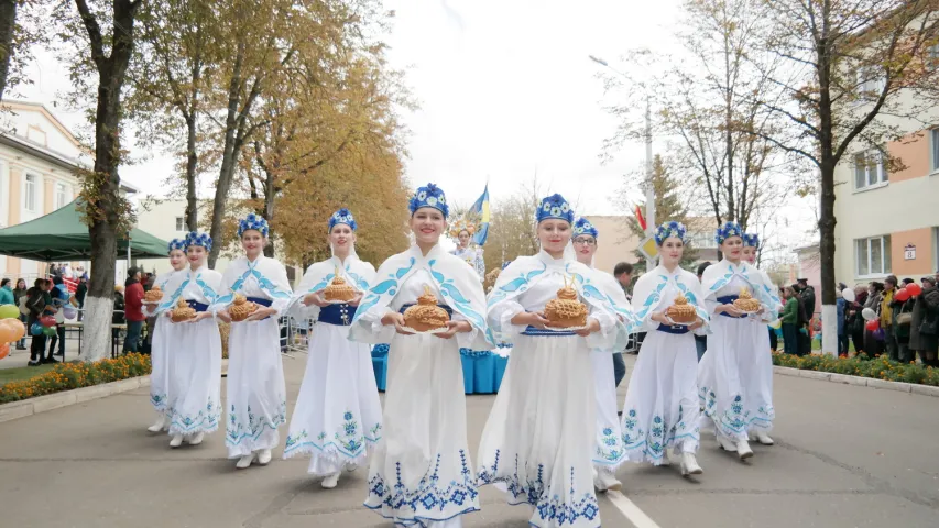 Залатыя людзі і конь з бульбы. Як Мядзел прымае абласныя "Дажынкі" (шмат фота)