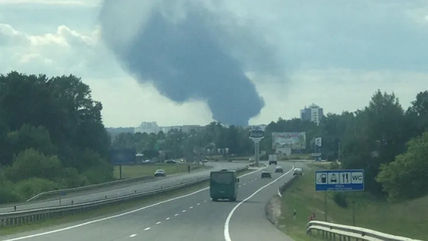 Пад Гроднам гарэў завод па перапрацоўцы шын