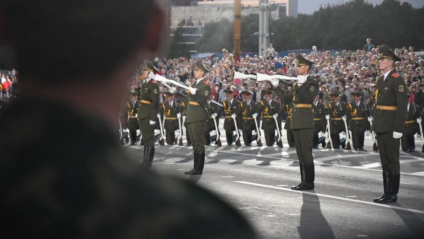 Якім будзе заўтрашні парад у Мінску, можна пабачыць ужо цяпер (фота)