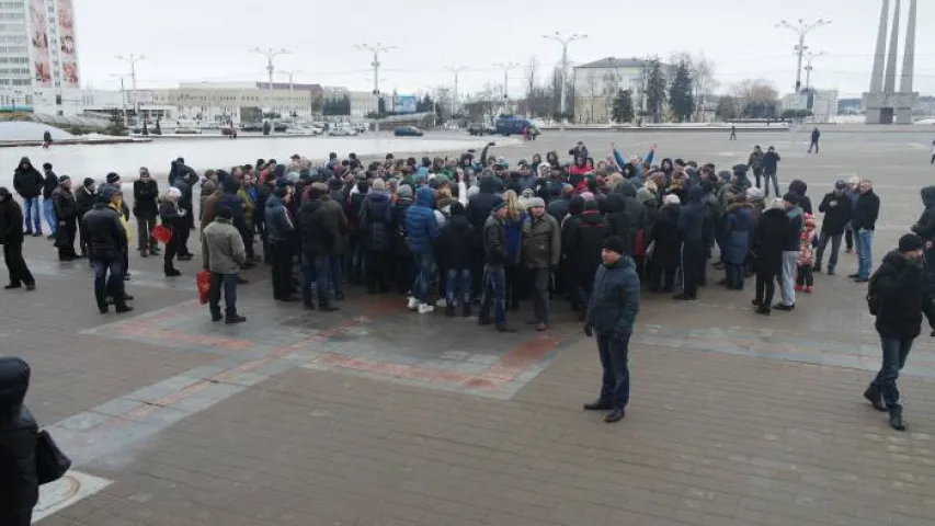 Акцыя “недармаедаў” ў Віцебску сабрала некалькі дзясяткаў чалавек (фота)