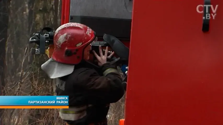 Выбух на станцыі тэхабслугоўвання ў Мінску. Фота