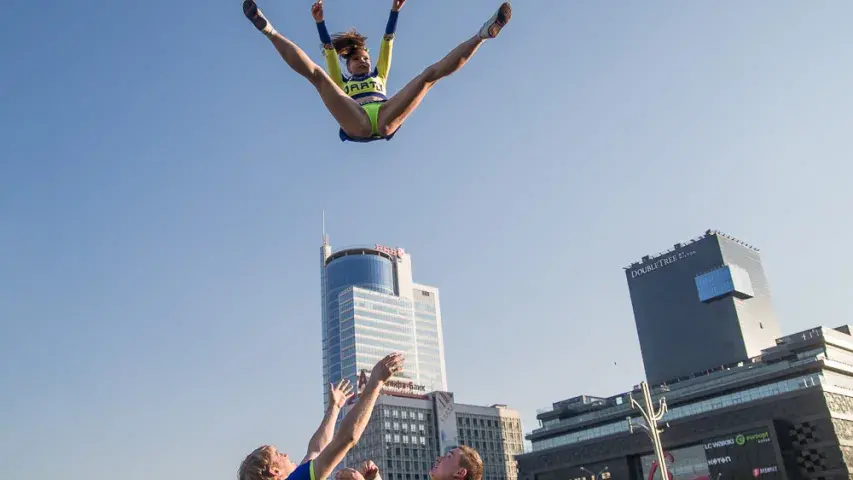 Фотарэпартаж: У Мінску прайшоў чэмпіянат па чырлідынгу 