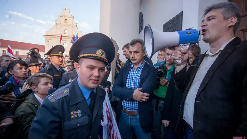 Акцыя супраць расійскай ваеннай базы ў Мінску ― фотарэпартаж