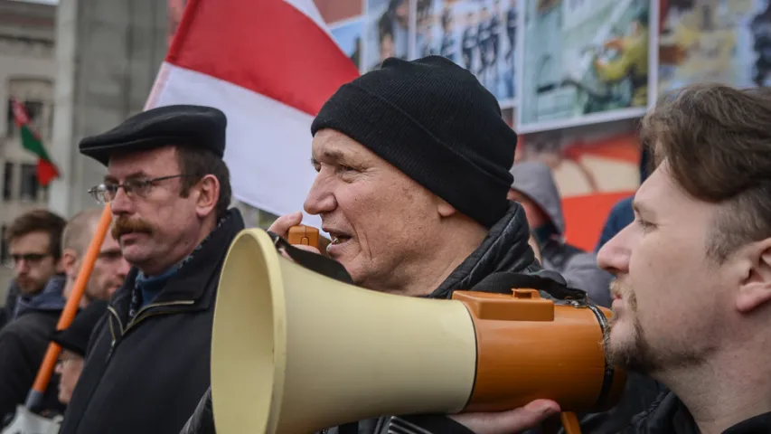 Як праходзіла першамайскае шэсце ў Мінску (фотарэпартаж)