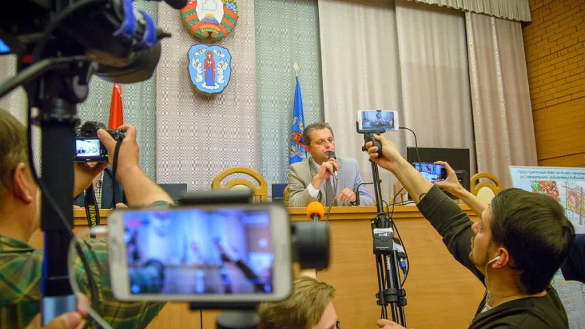 Улады прэзентавалі праект па мінскім мікрараёне Асмалоўка. Фотарэпартаж