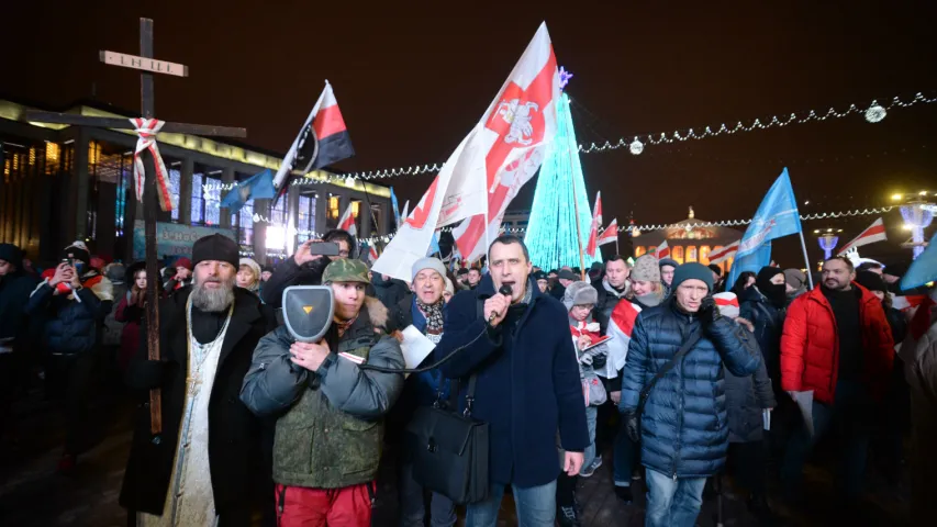 Як у Мінску пратэставалі супраць інтэграцыі Беларусі з Расіяй. Фотарэпартаж