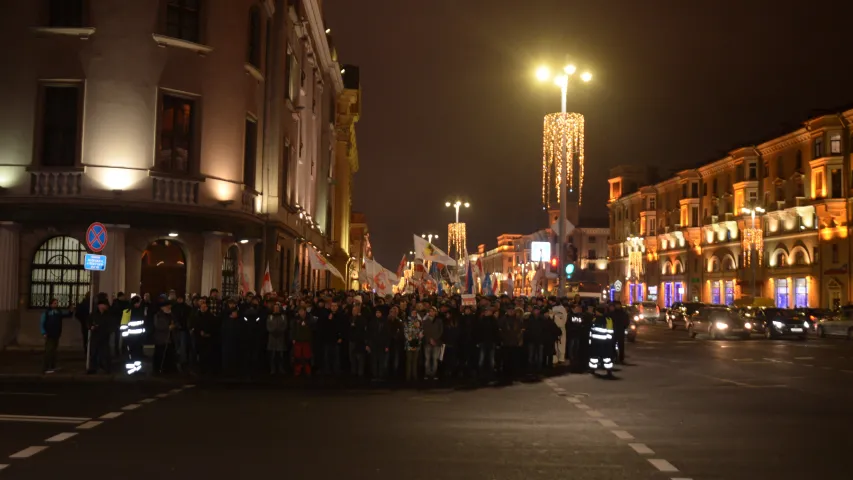 Як у Мінску пратэставалі супраць інтэграцыі Беларусі з Расіяй. Фотарэпартаж