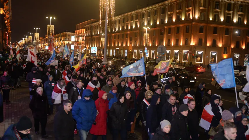 Як у Мінску пратэставалі супраць інтэграцыі Беларусі з Расіяй. Фотарэпартаж