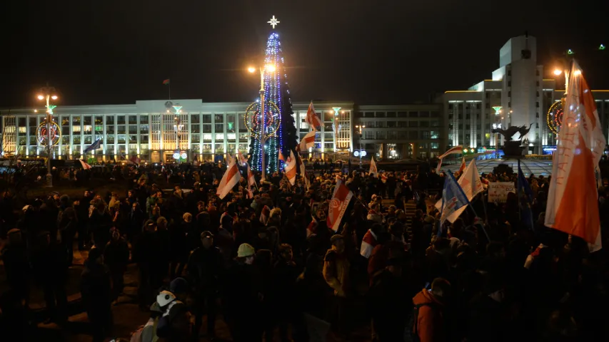 Як у Мінску пратэставалі супраць інтэграцыі Беларусі з Расіяй. Фотарэпартаж