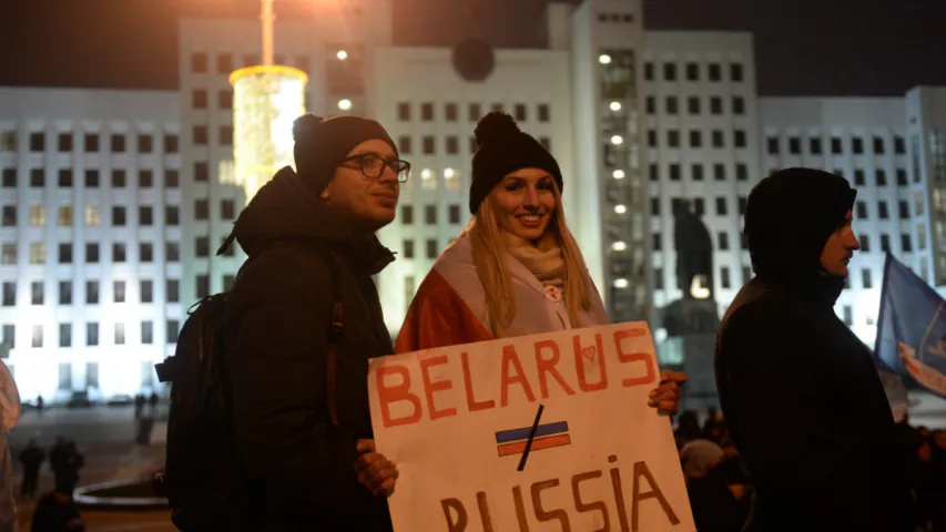 Як у Мінску пратэставалі супраць інтэграцыі Беларусі з Расіяй. Фотарэпартаж