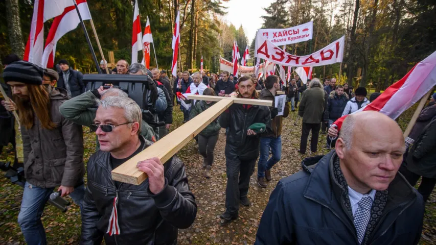 У Мінску прайшло шэсце ў Курапаты, прымеркаванае да Дзядоў (фота)