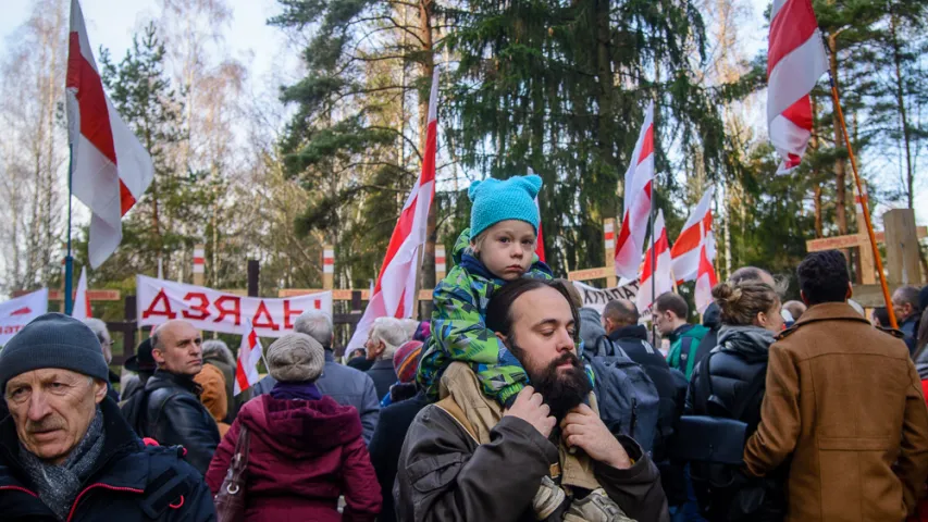 У Мінску прайшло шэсце ў Курапаты, прымеркаванае да Дзядоў (фота)