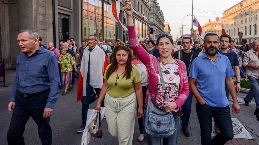 Як апазіцыя патрабавала новыя выбары. Фотарэпартаж 