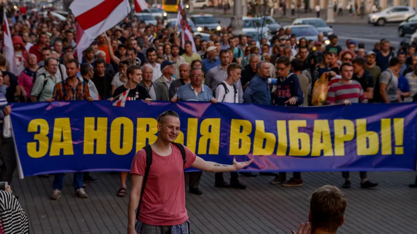 Як апазіцыя патрабавала новыя выбары. Фотарэпартаж 