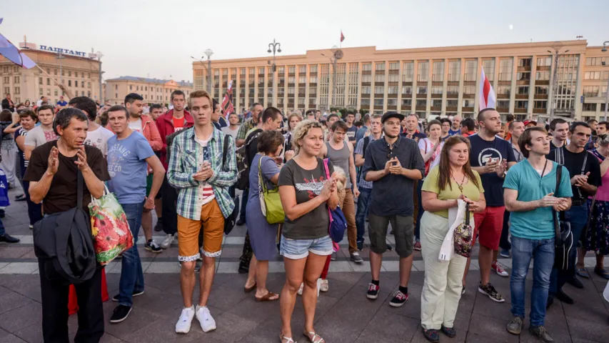 Як апазіцыя патрабавала новыя выбары. Фотарэпартаж 