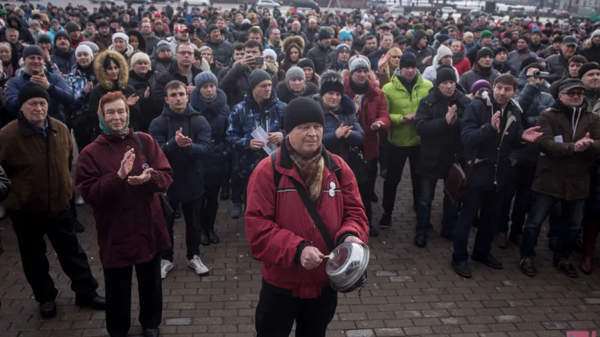 У Мінску прайшла акцыя прадпрымальнікаў — фотарэпартаж