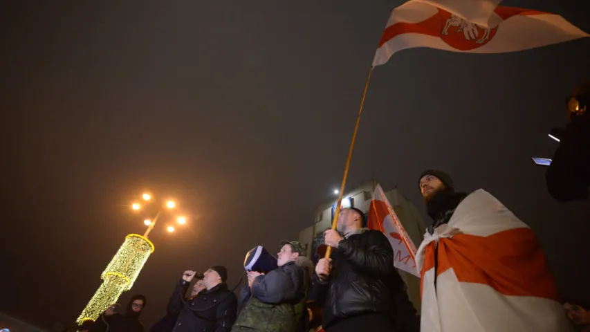 Як у Мінску пратэставалі супраць інтэграцыі Беларусі з Расіяй. Фотарэпартаж