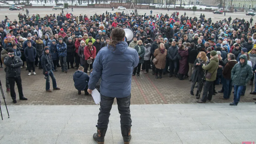 У Мінску прайшла акцыя прадпрымальнікаў — фотарэпартаж