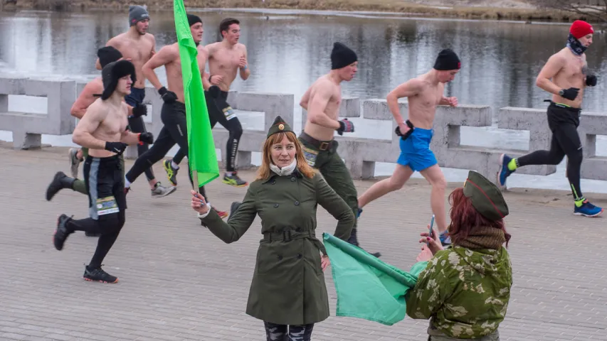 Як у Мінску прайшоў "Забег сапраўдных мужчын" (Фотарэпартаж)