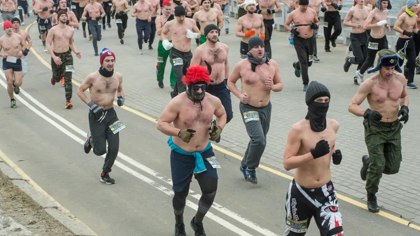 Як у Мінску прайшоў "Забег сапраўдных мужчын" (Фотарэпартаж)