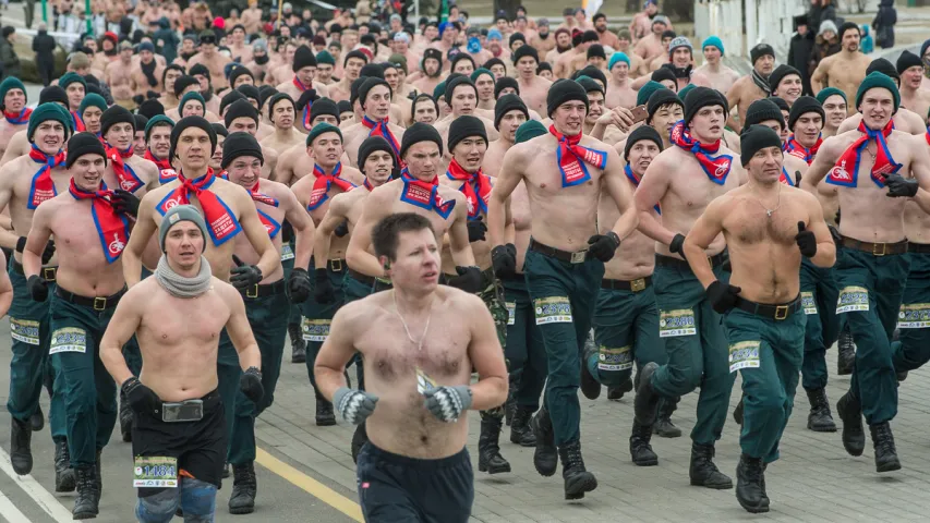 Як у Мінску прайшоў "Забег сапраўдных мужчын" (Фотарэпартаж)