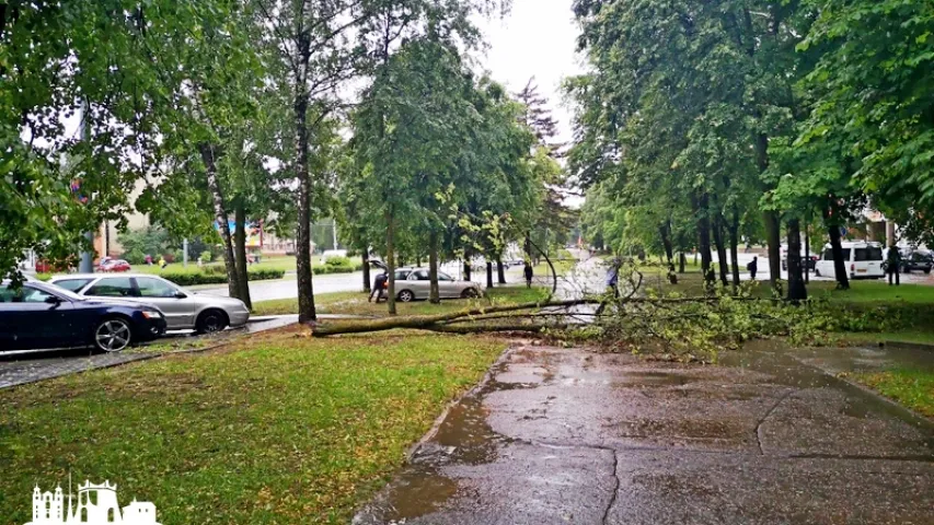 Залева затапіла цэнтр Гродна (фота, відэа)