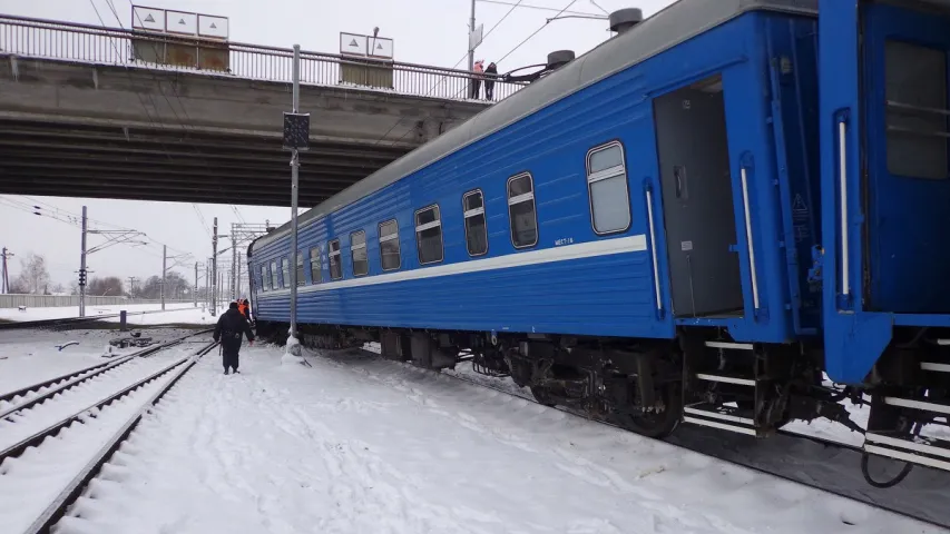 У Жлобіне сышоў з рэек вагон пасажырскага цягніка "Мінск — Запарожжа"