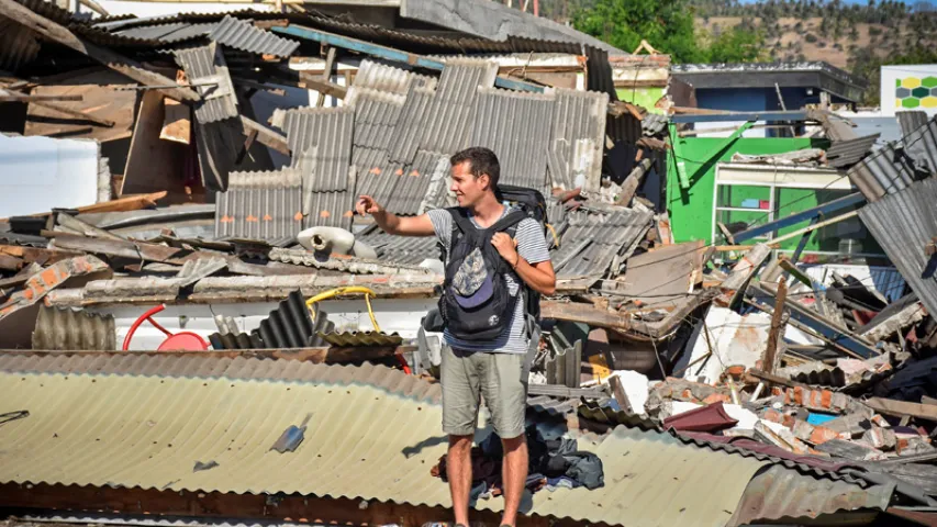 Пры землятрусе ў Інданэзіі загінулі некалькі дзясяткаў чалавек